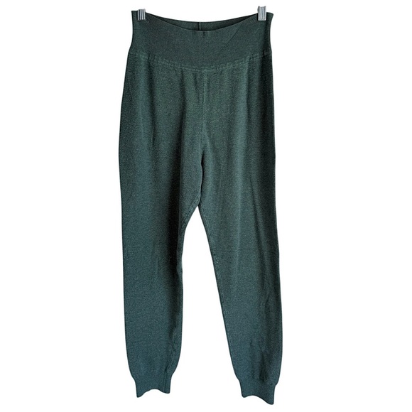 Live The Process Women’s Pull On Stretch Tapered Teal Elastic Waist Knit Joggers - Picture 1 of 8